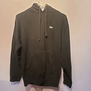 Vintage OBEY Worldqide IDEAL POWER BLACK  hoodie Men's Size Small Pre-owned
